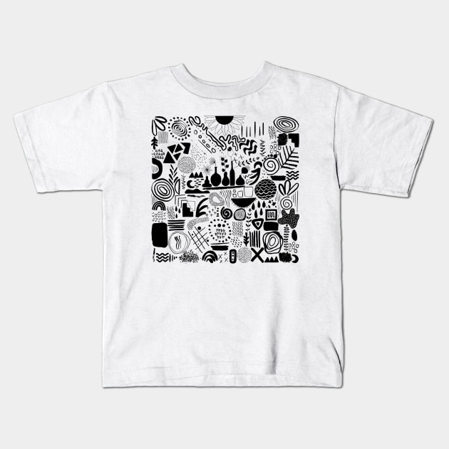 Graffiti print Kids T-Shirt by Designs by Katie Leigh